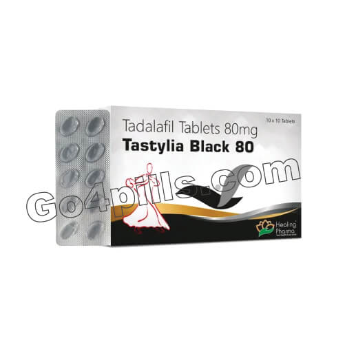 Tastylia Black 80 Mg (Tadalafil 80 Mg) Instant Erection Pills