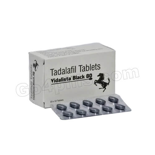 Vidalista Black 80 Mg (Tadalafil) Erectile Dysfunction Tablets