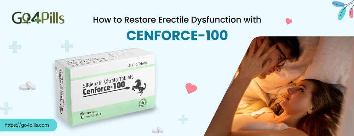 Cenforce 100 Mg ( Sildenafil Citrate 100 Mg ) Tablets