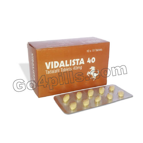 Vidalista 40 Mg (Tadalafil 40 Mg) Tablets